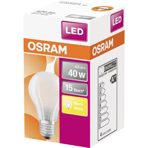 OSRAM 4058075112469 LED Energetska učinkovitost 2021 E (A - G) E27 oblik kruške 4 W = 40 W toplo bijela (Ø x D) 60 mm x 105 mm filament 1 St. slika 3