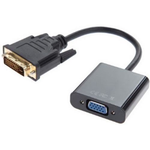 FAST ASIA Adapter-konvertor DVI-D (M) - VGA (F) crni slika 1