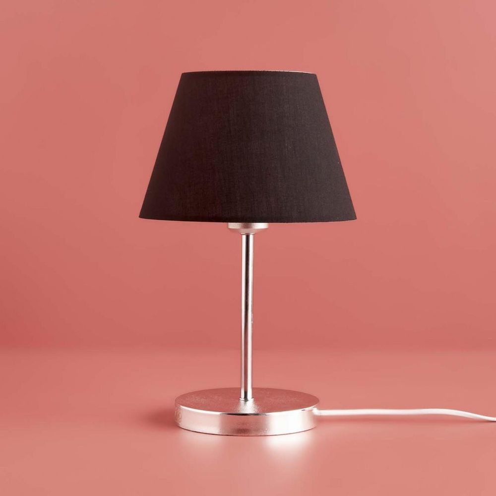 Elegantna Crno-Srebrna Stolna Lampa AYD-3404 slika 1