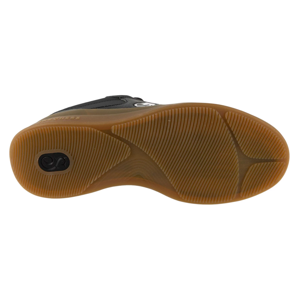 Skechers duraleather lace up snoop cupsole sneaker 251200-bkw slika 4