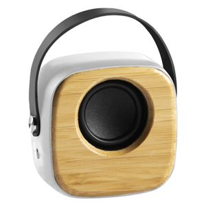 RONNIE,bluetooth zvučnik od bambusa,bijeli