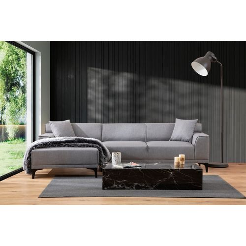 Atelier Del Sofa Kutna garnitura, Svijetlo siva, Petra L Corner - Light Grey slika 4