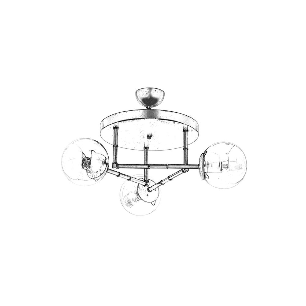 Luster AV-4331-3T-BSY u Crno-Zlatnoj Boji slika 2