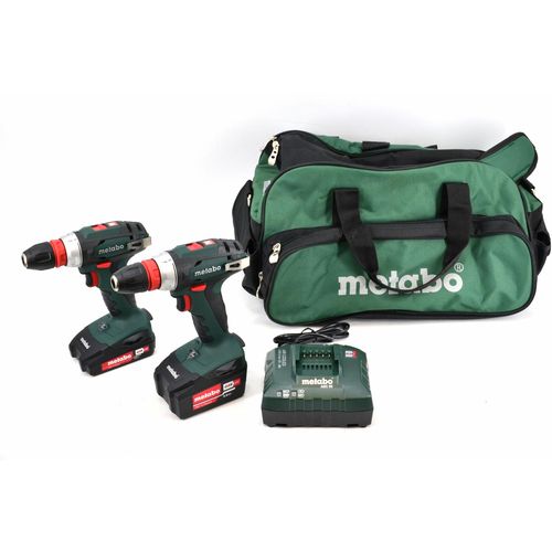 Metabo set odvijača 2xBS18Q s 1x2,0 Ah i 1x4,0 Ah baterijama + torba slika 1