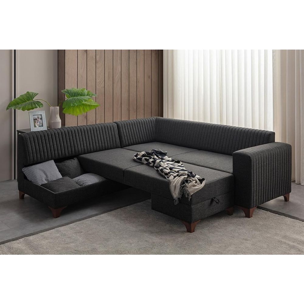 Ugaona Sofa West Left - boja: antracit slika 3