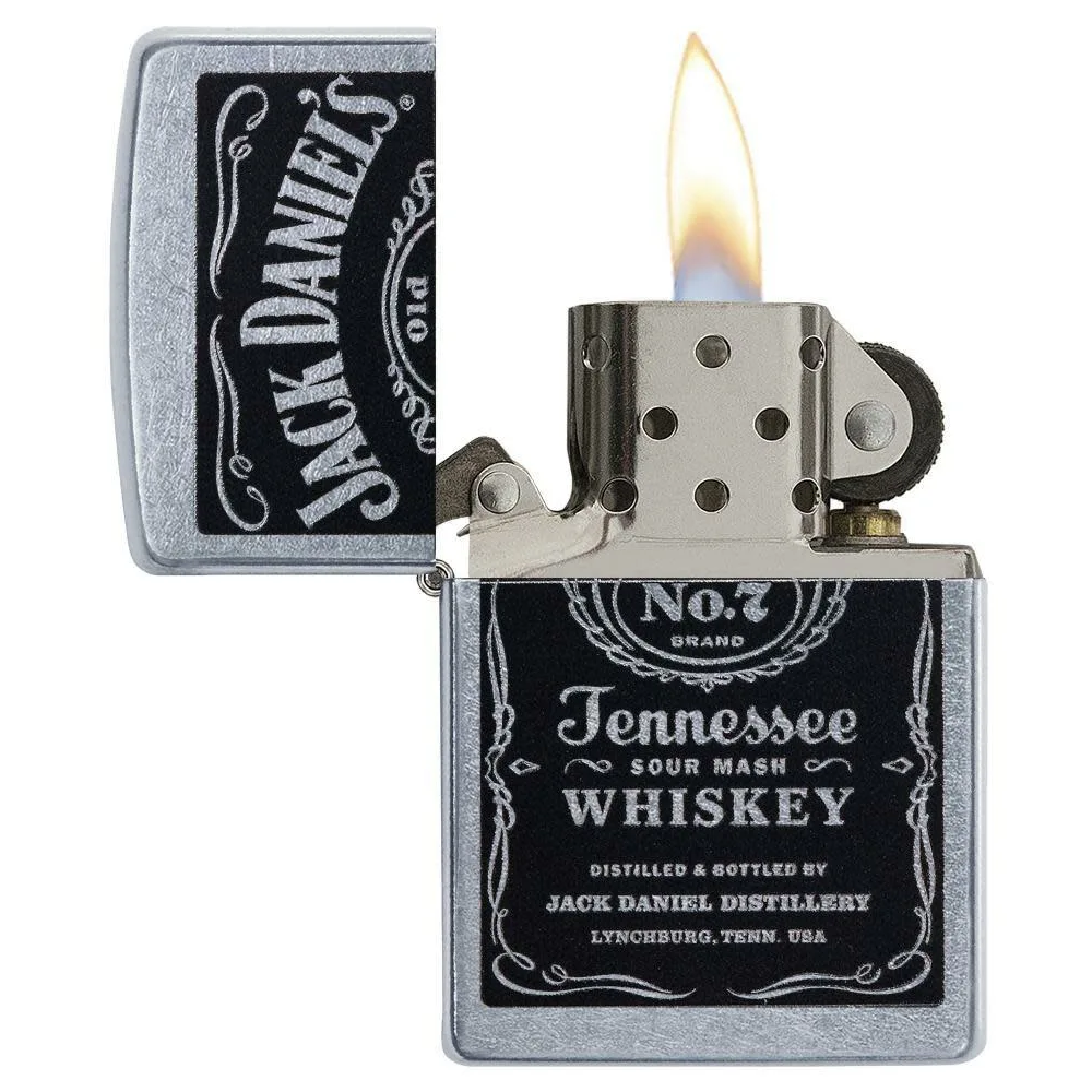 ZIPPO 24779 Windproof Lighter Jack Daniels Label Street Chrome Finish slika 2