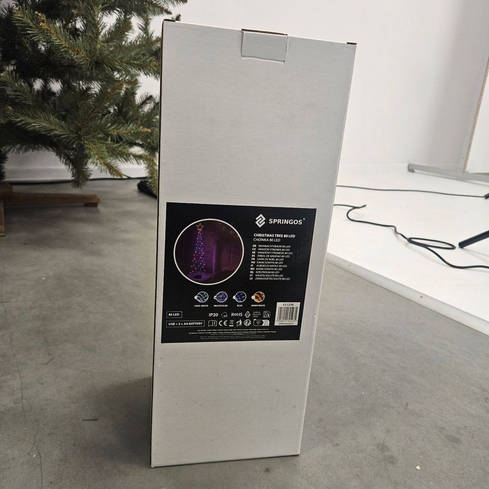 Cl1238 božićno drvce 80 led rasvjeta 45 cm slika 4