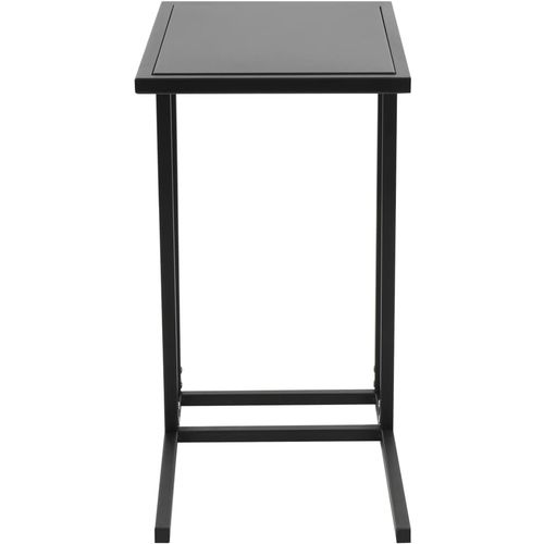 Stol u obliku slova C metalni 35 x 55 x 65 cm crni slika 25