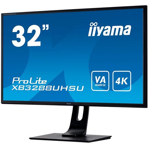 IIYAMA XB3288UHSU-B1 32’’ 4K VA monitor 3ms 178/178Signal input HDMI x2 (v.2.0) DisplayPort x1 (v.1.2) USB HUB x2 (v.3.0 (x1 charger)) HDCP, Headphone connector slika 2