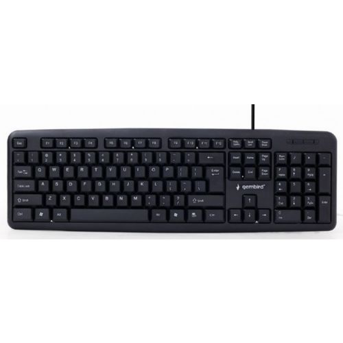 KB-U-103 Gembird Standardna tastatura US layout black USB A slika 4