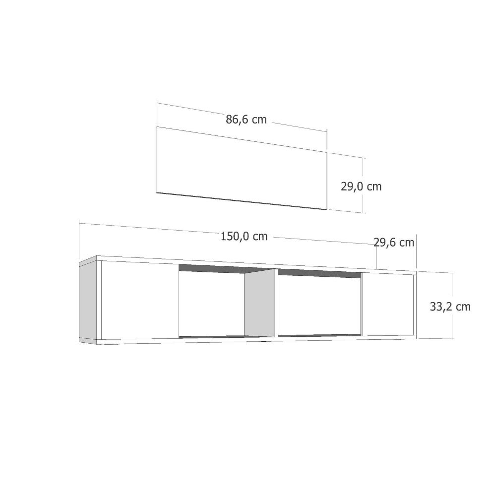 TV Stalak Kodaks L3, Bijela Boja slika 7