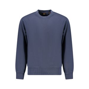 HUGO BOSS MEN'S ZIP-UP SWEATSHIRT BLUE