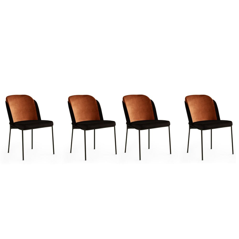 DR - 147 V4 Bronze Crni Set Stolica (4 Komada) slika 1