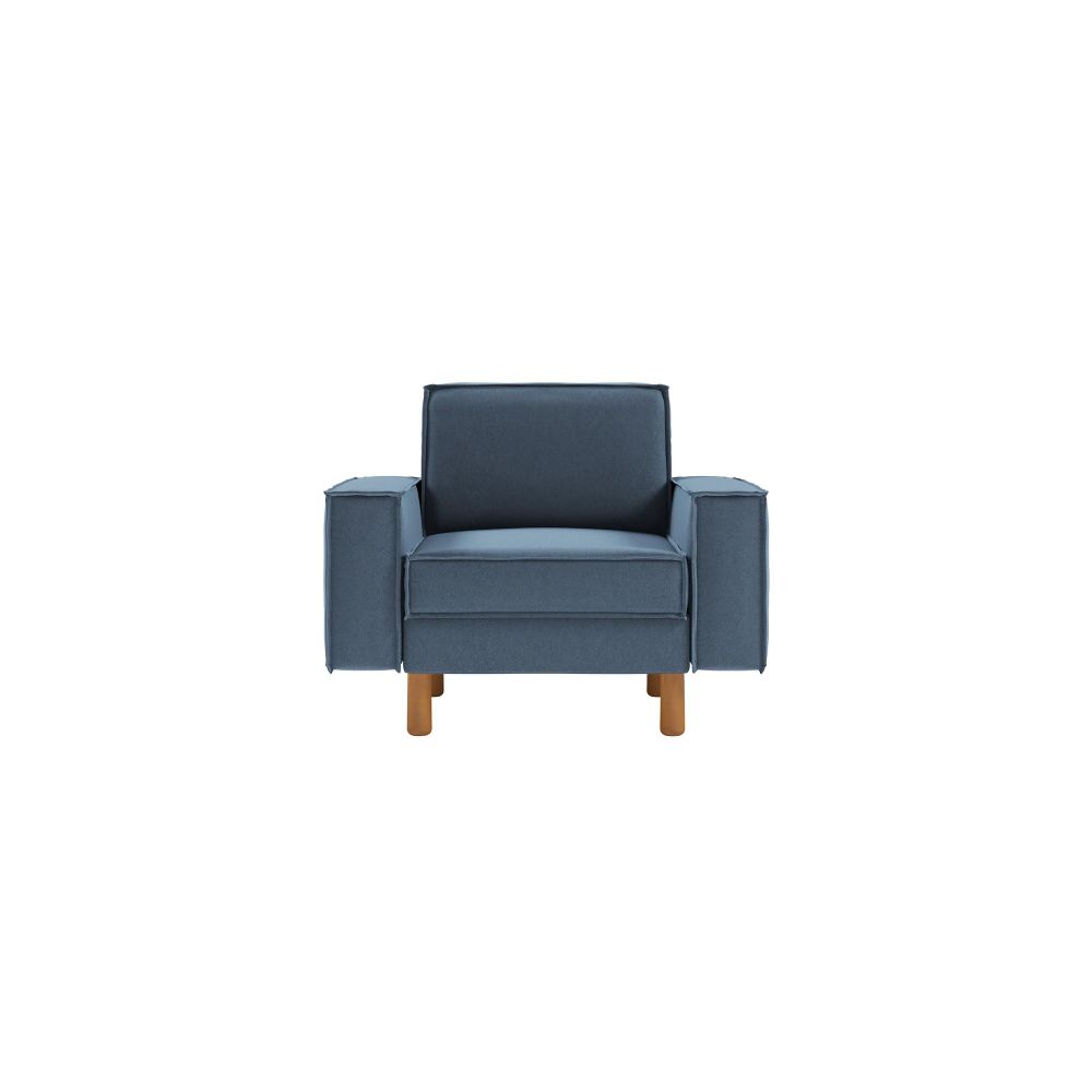 Sofa za Jednu Osobu Sparrow 1 - boje: okeanska plava orah slika 2