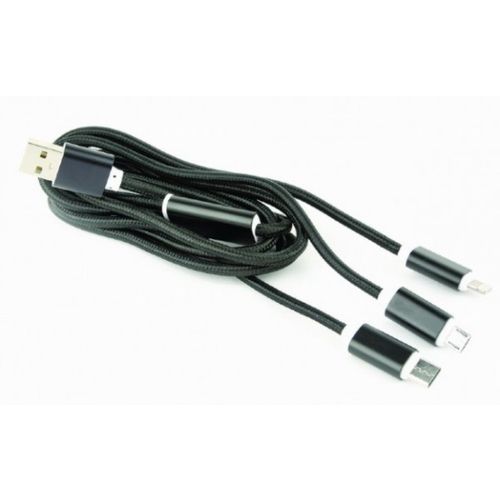 CC-USB2-AM31-1M Gembird USB 3-u-1 kabl za punjenje 8-pin, Type-C, microUSB, crni, 1m slika 3