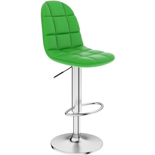 Barski stolac od umjetne kože zeleni slika 17