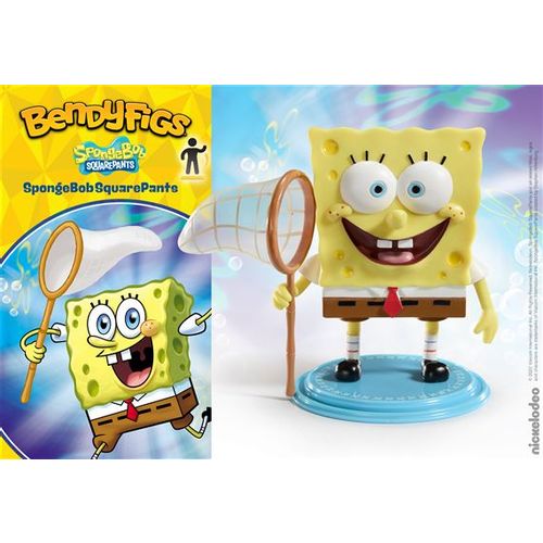 NOBLE COLLECTION - NICKELODEON - BENDYFIGS - SPUŽVA BOB SKOCKANI slika 1