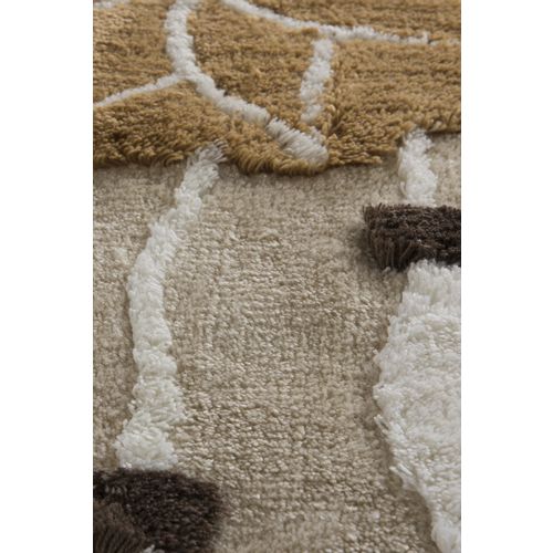 Rüya - Brown Multicolor Bathmat Set (3 Pieces) slika 5