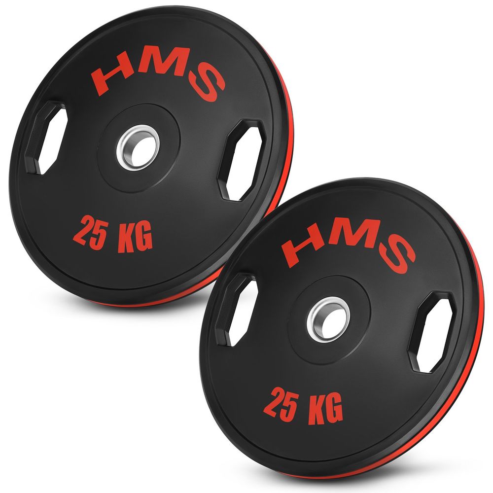 Tog25 gumirani olimpijski ploč 2 x 25 kg hms slika 2