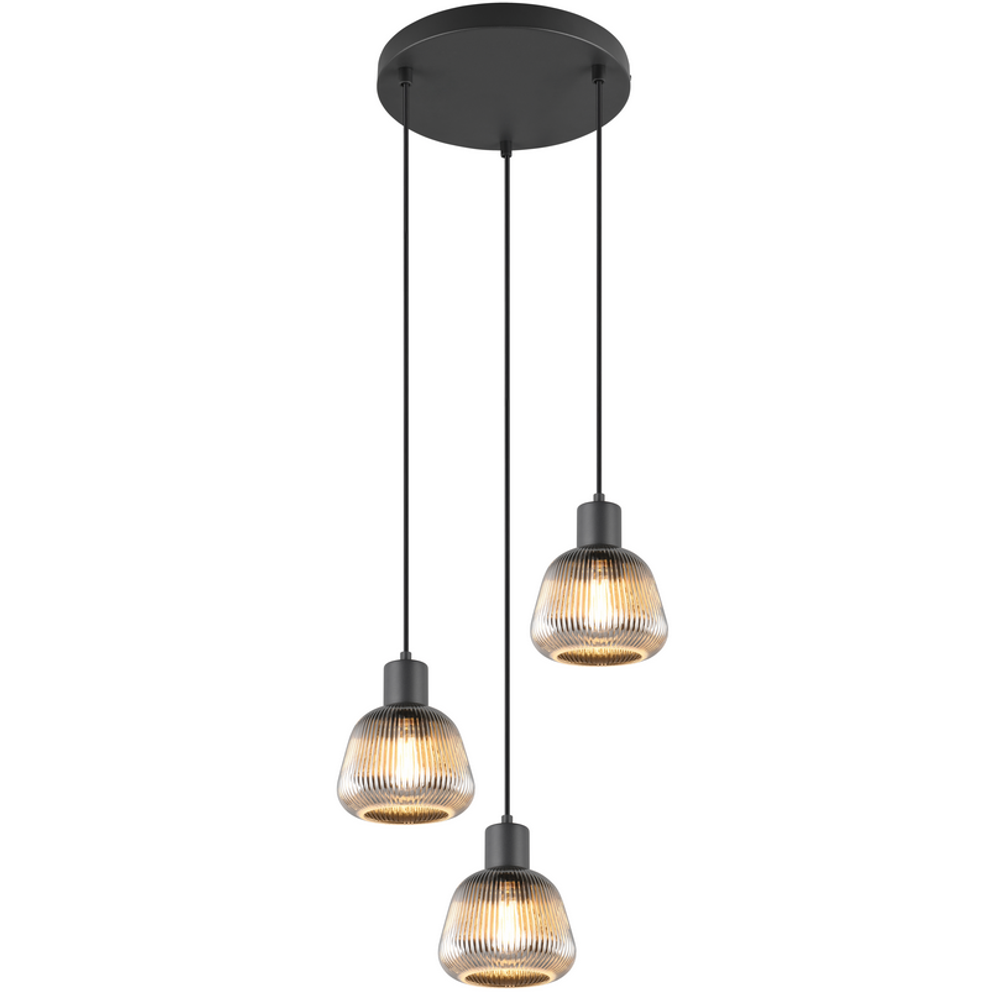 Trio Lightning luster TARIFA 3, boja crna-mat slika 1