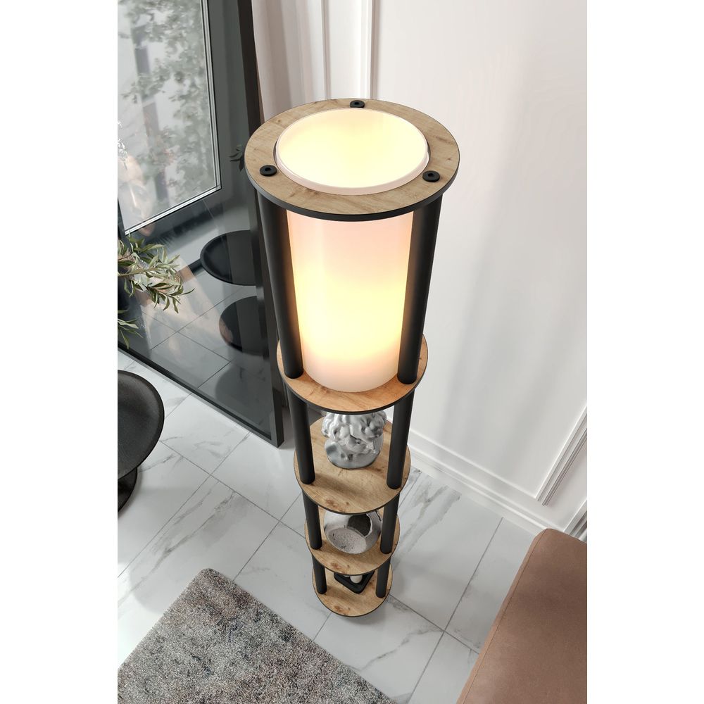 Podna lampa KS-11107, boja orahovine slika 2