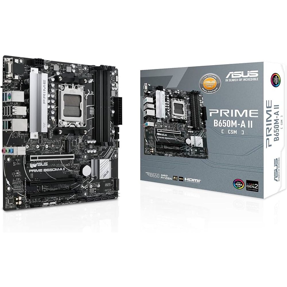 ASUS MB PRIME B650M-A II-CSMAMD B650;AM5;4xDDR51x VGA,1x HDMI,1x DP,RAID,microATX slika 1