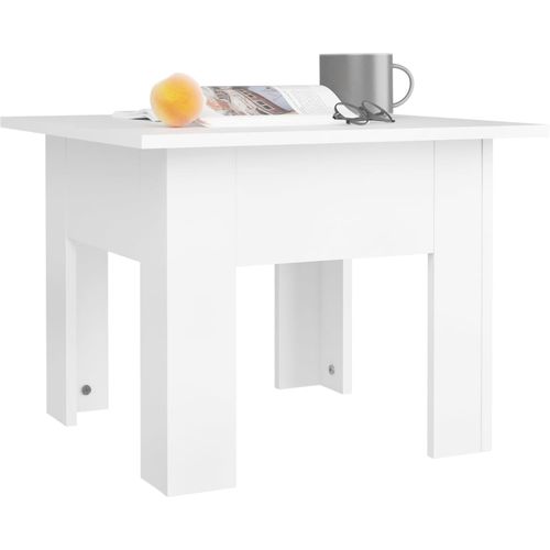 Stolić za kavu bijeli 55 x 55 x 42 cm od iverice slika 4