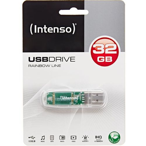 (Intenso) USB Flash drive 32GB Hi-Speed USB 2.0,Rainbow Line,TRANSP. - USB2.0-32GB/Rainbow slika 5