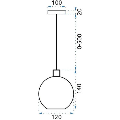 TOOLIGHT VISEĆA SVJETILJKA KROM KROM Single APP714-1CP slika 13