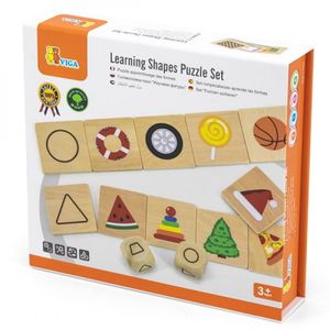 Viga Learning Shapes Puzzle Set - Drveni set Učimo oblike