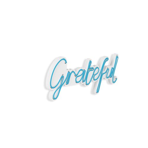 Wallity Ukrasna plastična LED rasvjeta, Grateful - Blue slika 16