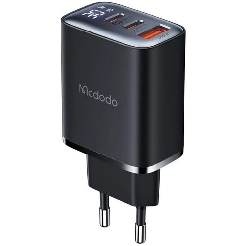 MCDODO CH-2180 ZIDNI PUNJAČ 30W, TIP-C x 2 + USB-A KONEKTORI, Display slika 1