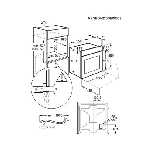 Electrolux ugradbena pećnica EOF5C50BZ slika 5