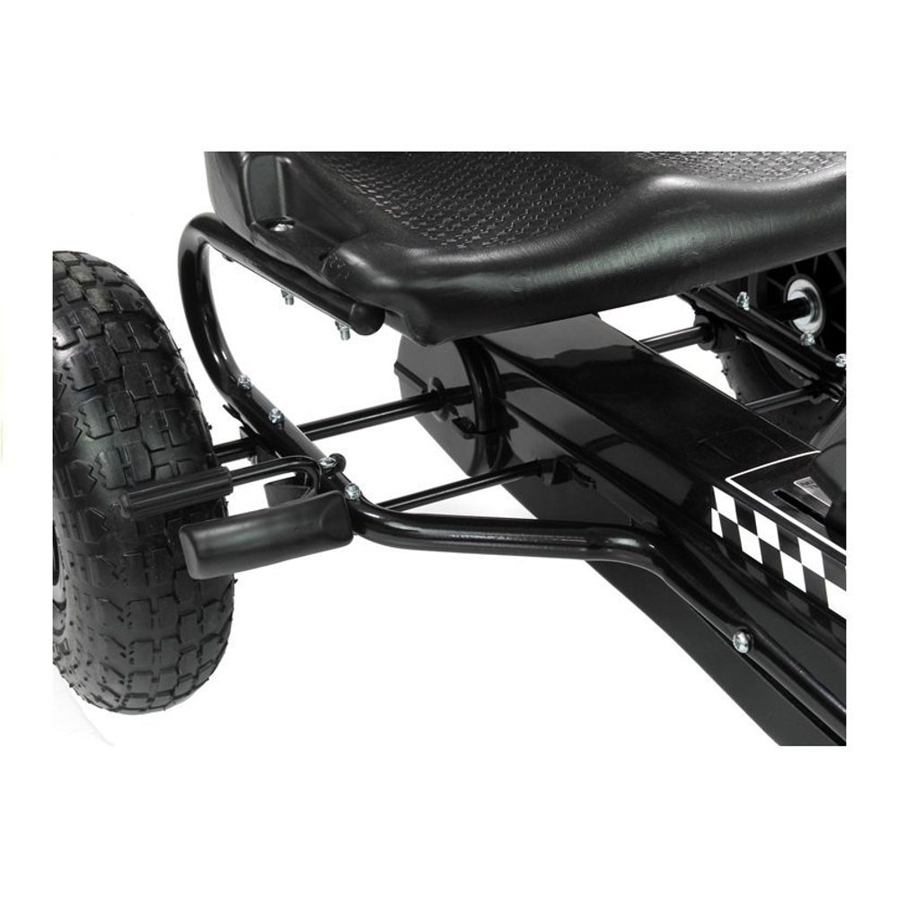 Go-Cart s pedalama za djecu, crni slika 7
