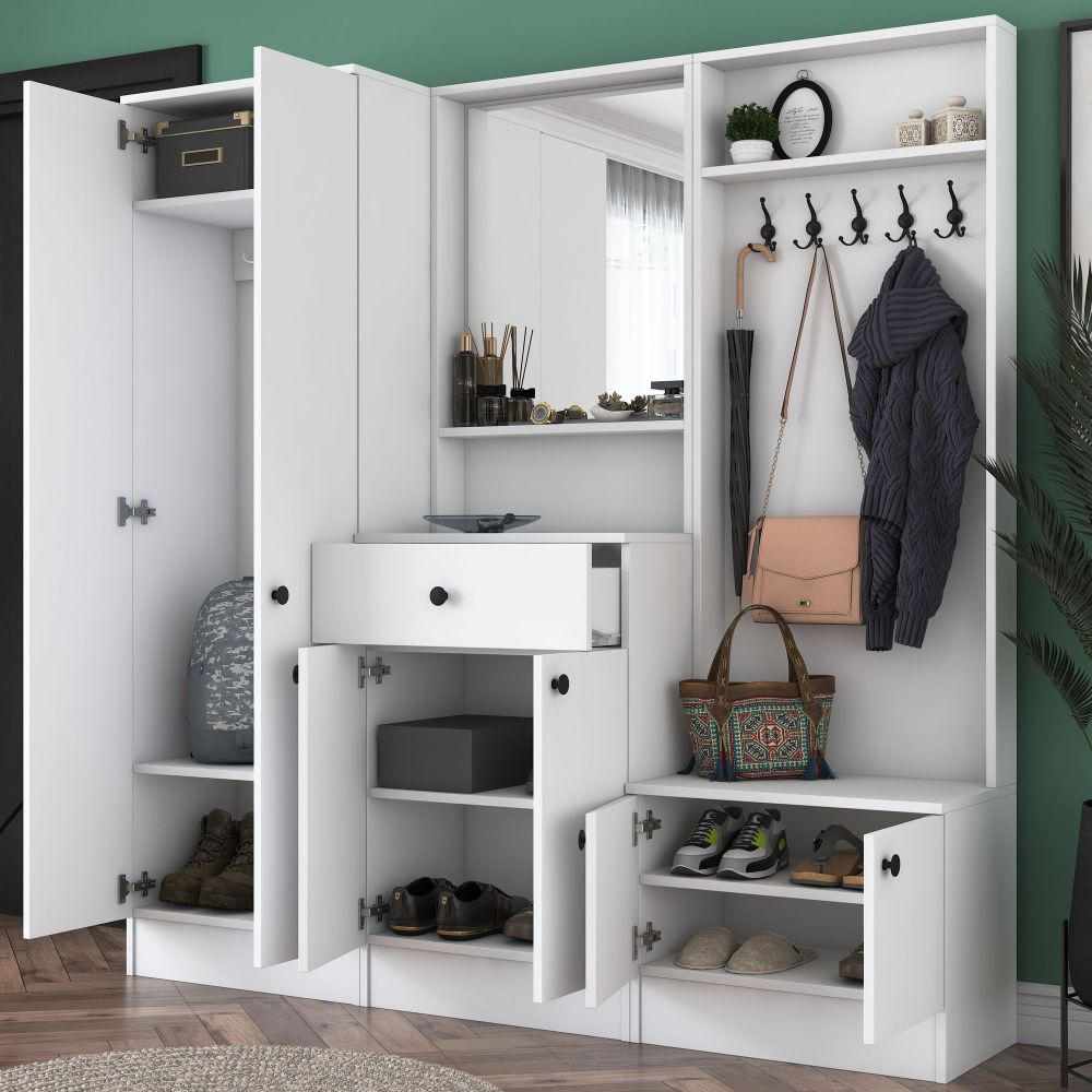 Hall Stand M3 - 1559, Bijela Boja slika 4