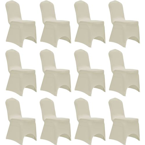 Navlake za stolice rastezljive krem 12 kom slika 33