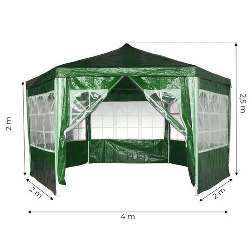 ModernHome vrtni šator 2x2x2m SP-003S zeleni slika 6