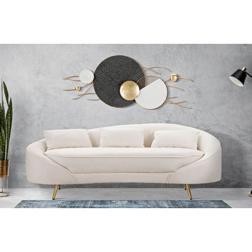 Mauro Ferretti Trosjed OSLO CREAM 185x84x68 cm slika 9