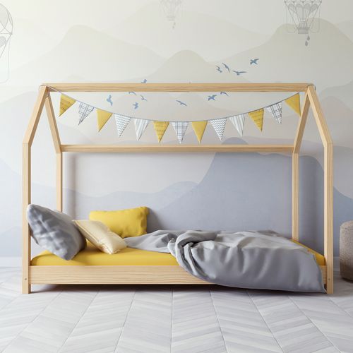 Dječji drveni krevet BELLA - svijetlo drvo- 160*80cm slika 2