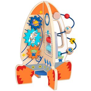 Tooky toy velika drvena obrazovna igračka, višenamjenska raketa