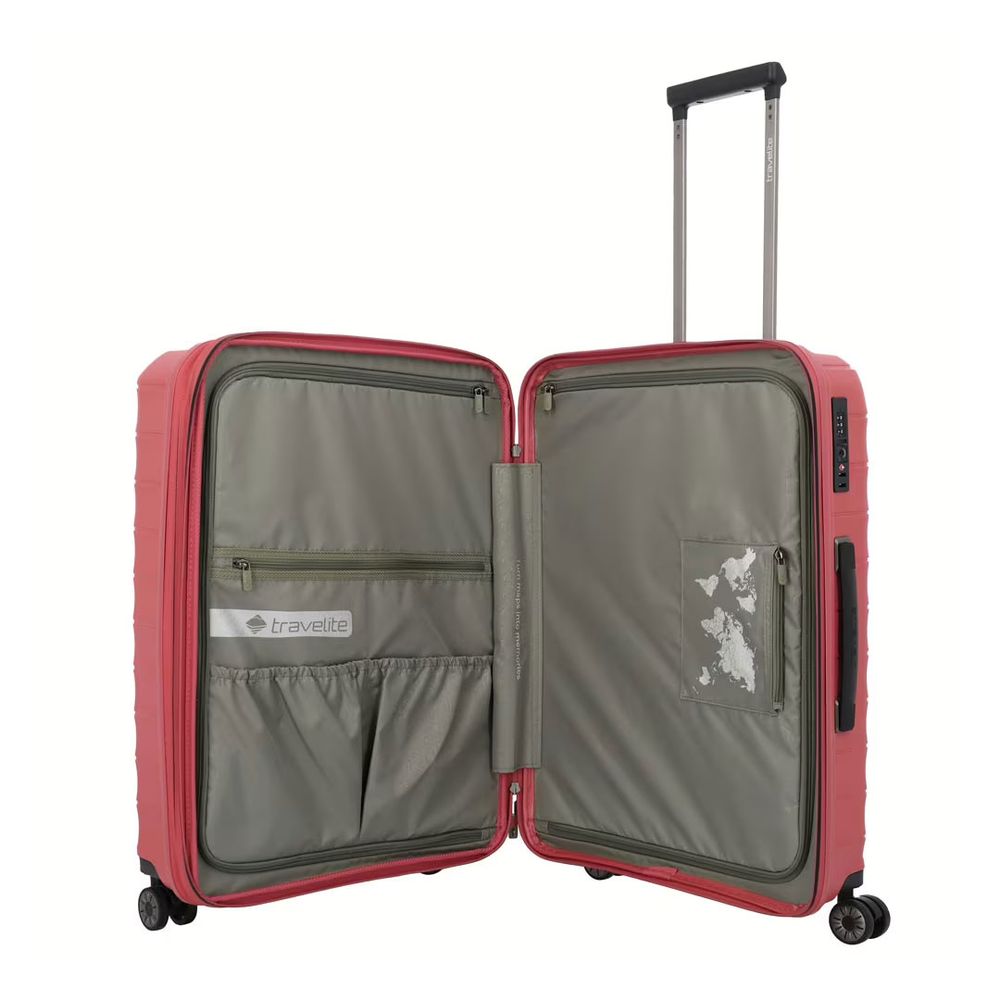 Travelite Kofer 66 cm ABS Mooby, 076848-10, crveni slika 4