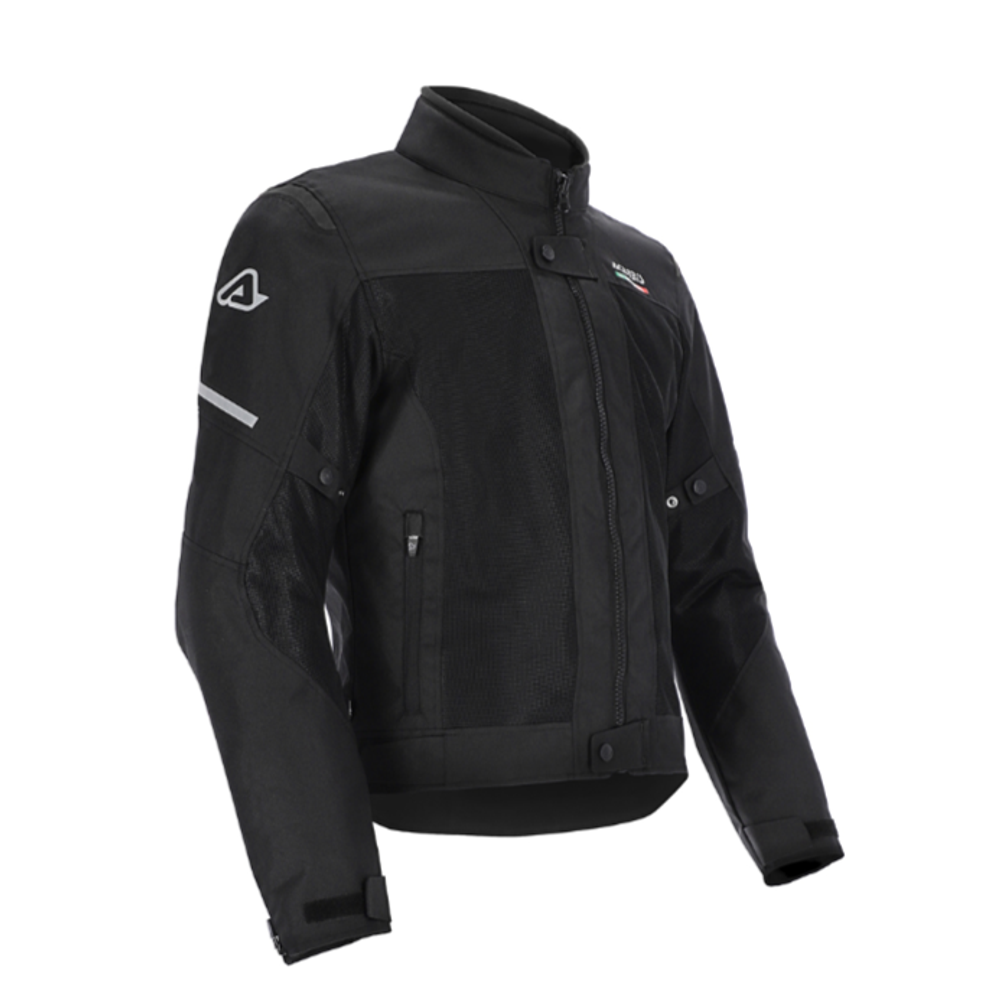Jakna za motor L vel. Acerbis CE On Road Ruby - Crna slika 1