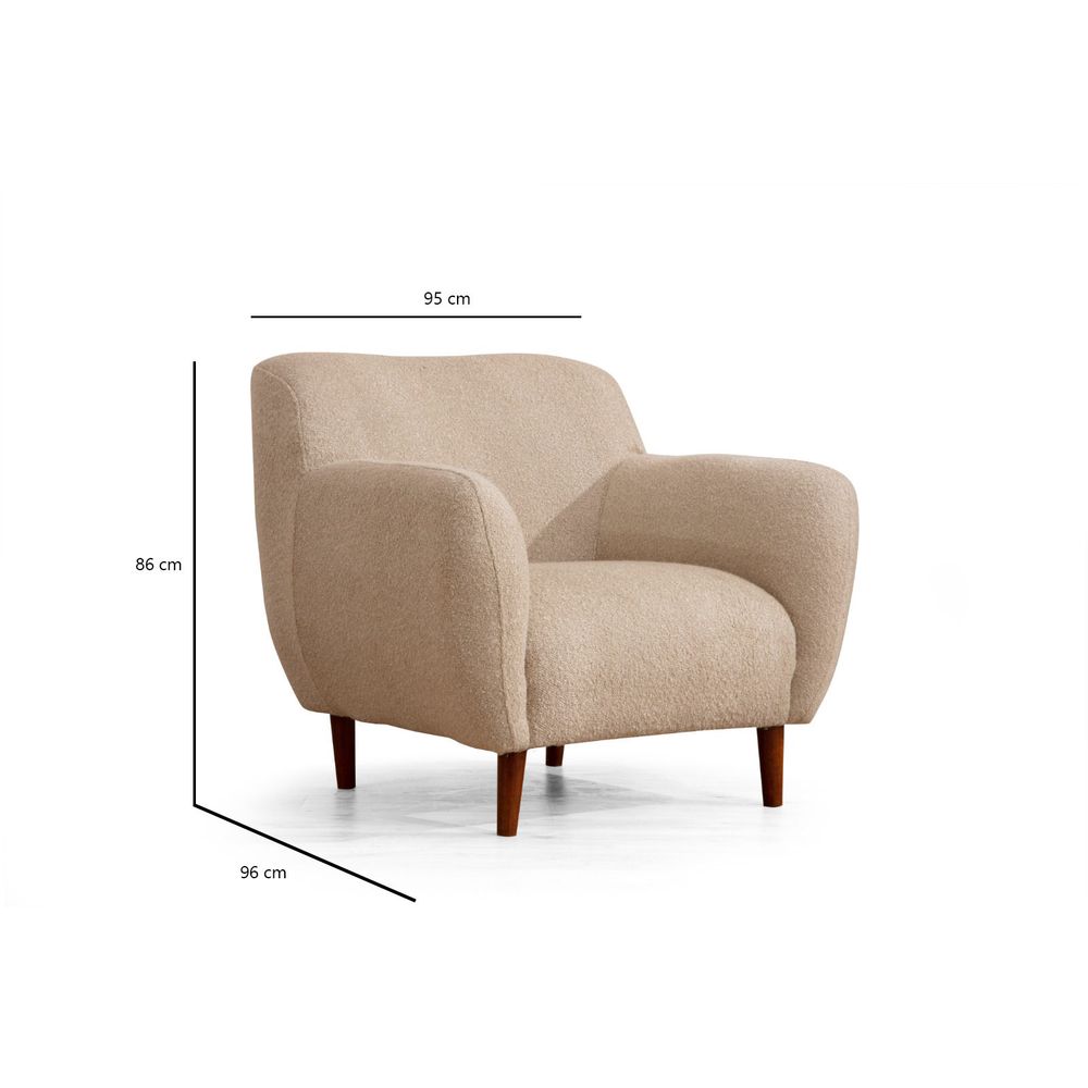 Napoli - Cappuccino Wing Chair slika 5
