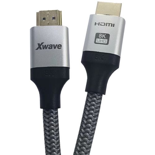 Xwave Kabl HDMI 2.1 8K 1.5m HDR,upleten,30AWG,golden plate,blister  slika 1
