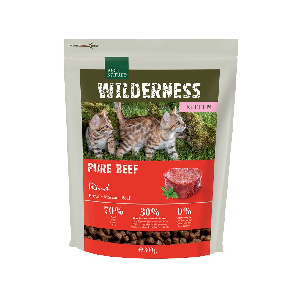 Real Nature Cat Wilderness Kitten govedina 300 g slika 1