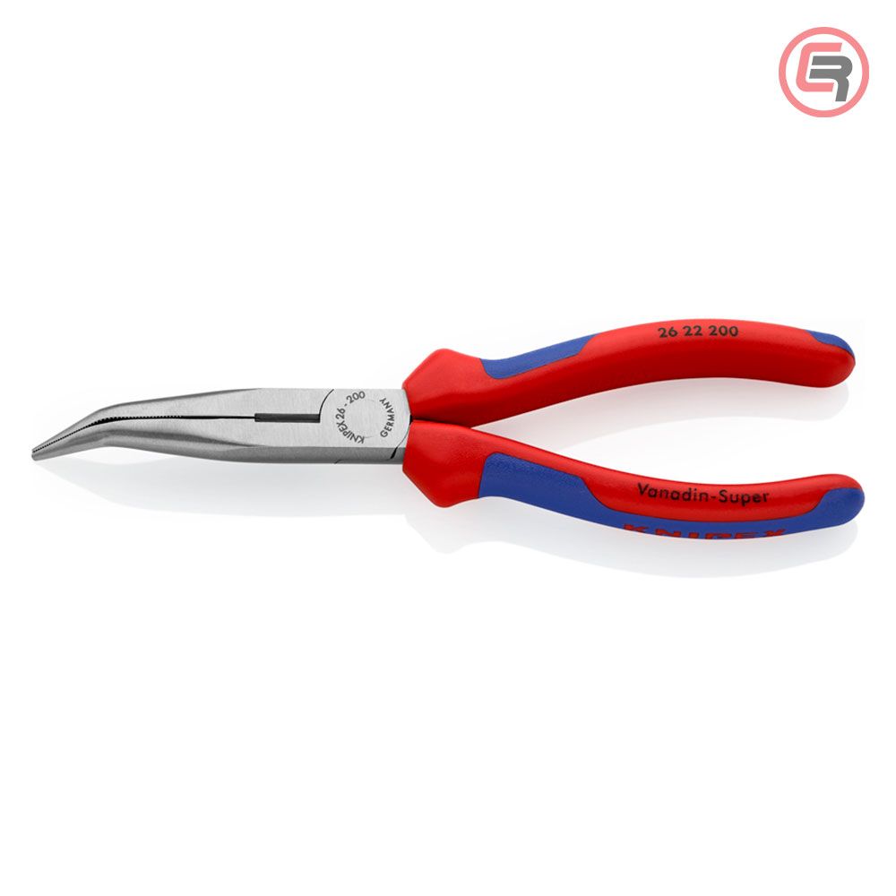 Knipex Kliješta Poluokrugla Špicasta Kriva 200mm – 26 22 200 slika 1