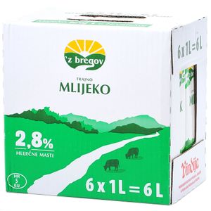 Z bregov trajno mlijeko 2,8% mm 6x1l XXL