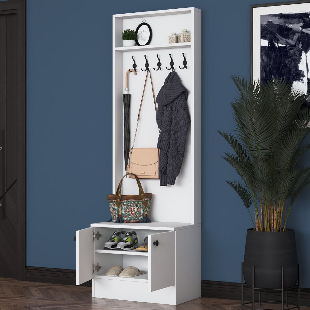 Hall Stand M16 - Bijela slika 2
