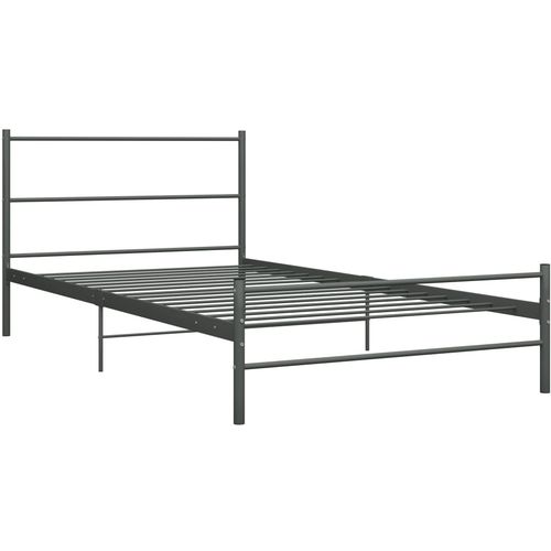 Okvir za krevet sivi metalni 100 x 200 cm slika 9