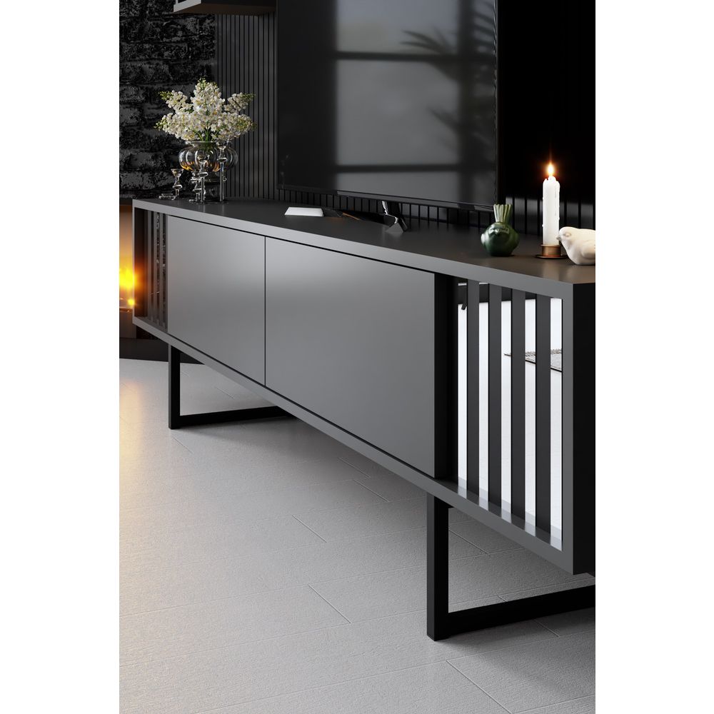 Chrome Line - Antracitna, Crna Antracitna TV Jedinica slika 4